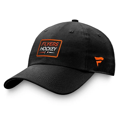 Men's Fanatics Black Philadelphia Flyers Authentic Pro Prime Adjustable Hat