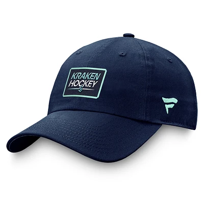 Men's Fanatics Deep Sea Blue Seattle Kraken Authentic Pro Prime Adjustable Hat