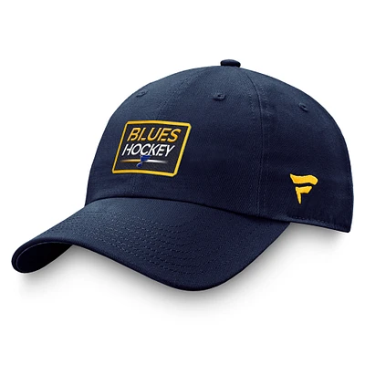 Men's Fanatics Navy St. Louis Blues Authentic Pro Prime Adjustable Hat