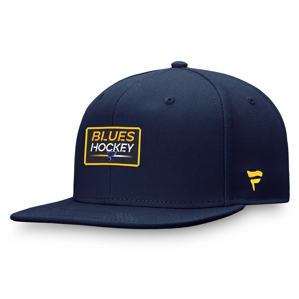 Men's Fanatics Navy St. Louis Blues Authentic Pro Prime Snapback Hat