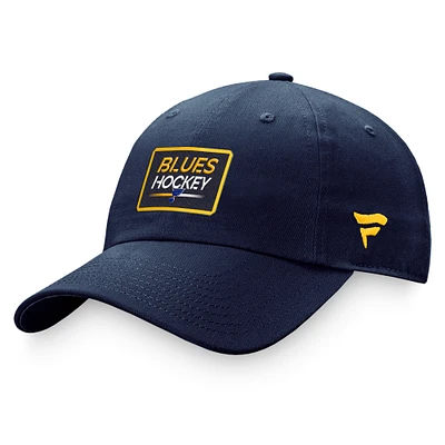 Women's Fanatics Navy St. Louis Blues Authentic Pro Rink Adjustable Hat