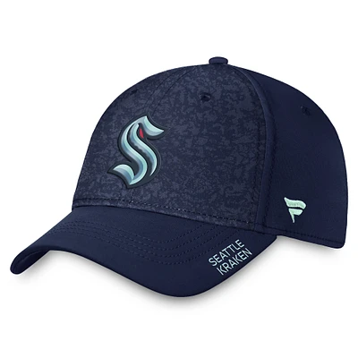 Men's Fanatics Deep Sea Blue Seattle Kraken Authentic Pro Rink Flex Hat