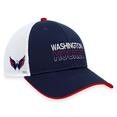 Men's Fanatics Navy Washington Capitals Authentic Pro Rink Trucker Adjustable Hat