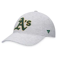 Men's Fanatics Heather Gray Athletics Logo Adjustable Hat