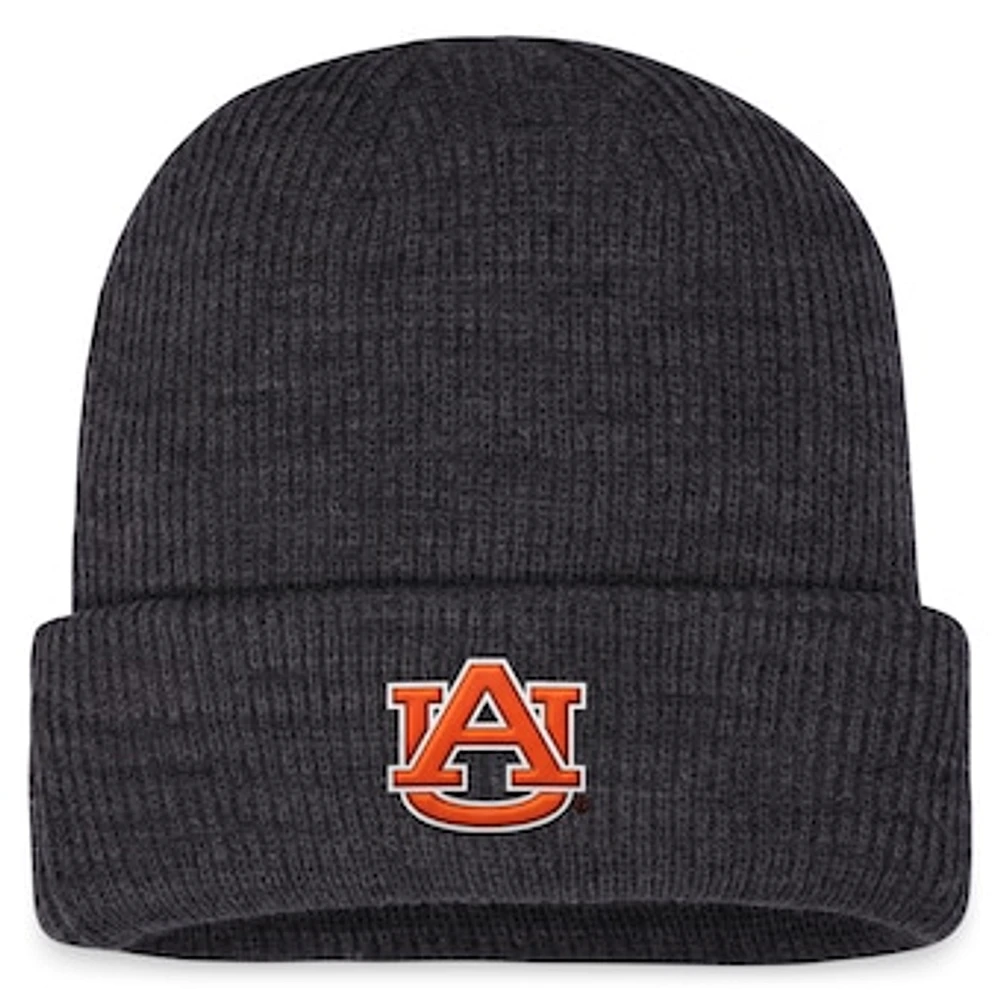 Men's Top of the World Charcoal Auburn Tigers Sheer Cuffed Knit Hat