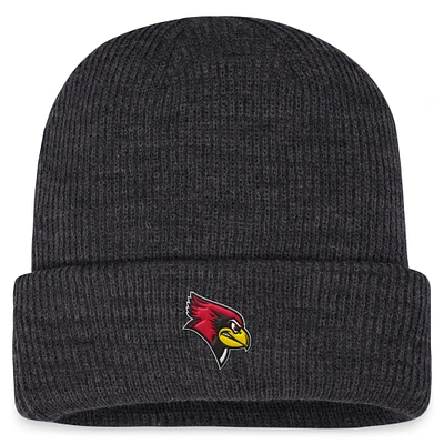 Men's Top of the World Charcoal Illinois State Redbirds Sheer Cuffed Knit Hat