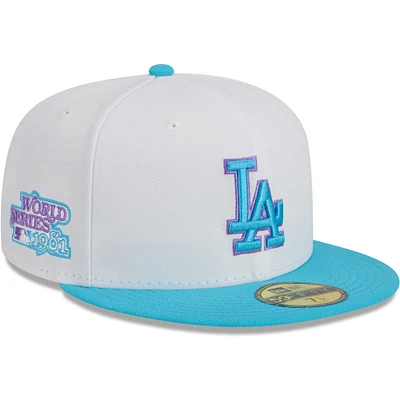 Men's New Era White Los Angeles Dodgers Vice 59FIFTY Fitted Hat
