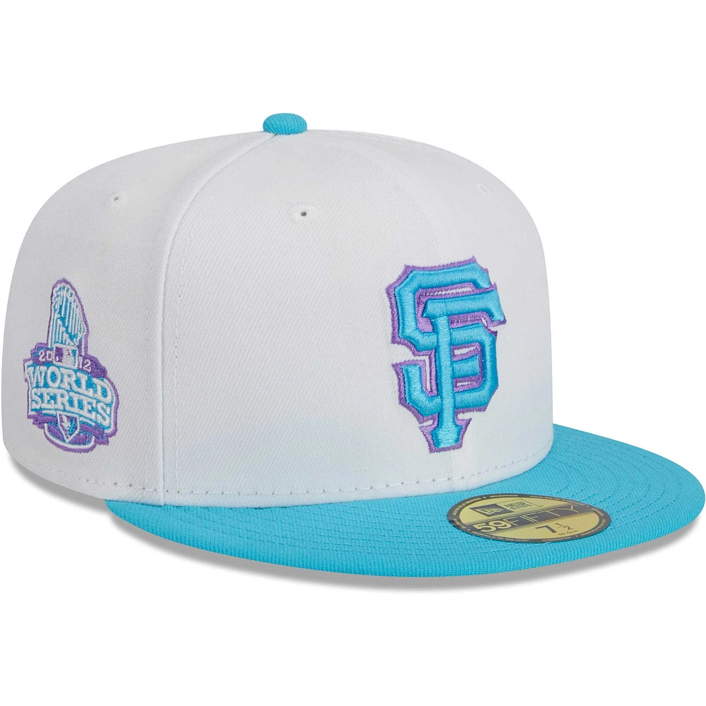 Men's New Era White San Francisco Giants Vice 59FIFTY Fitted Hat