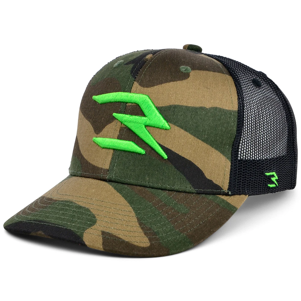 Men's Camo 3BRAND by Russell Wilson Fashion Trucker Adjustable Snapback Hat