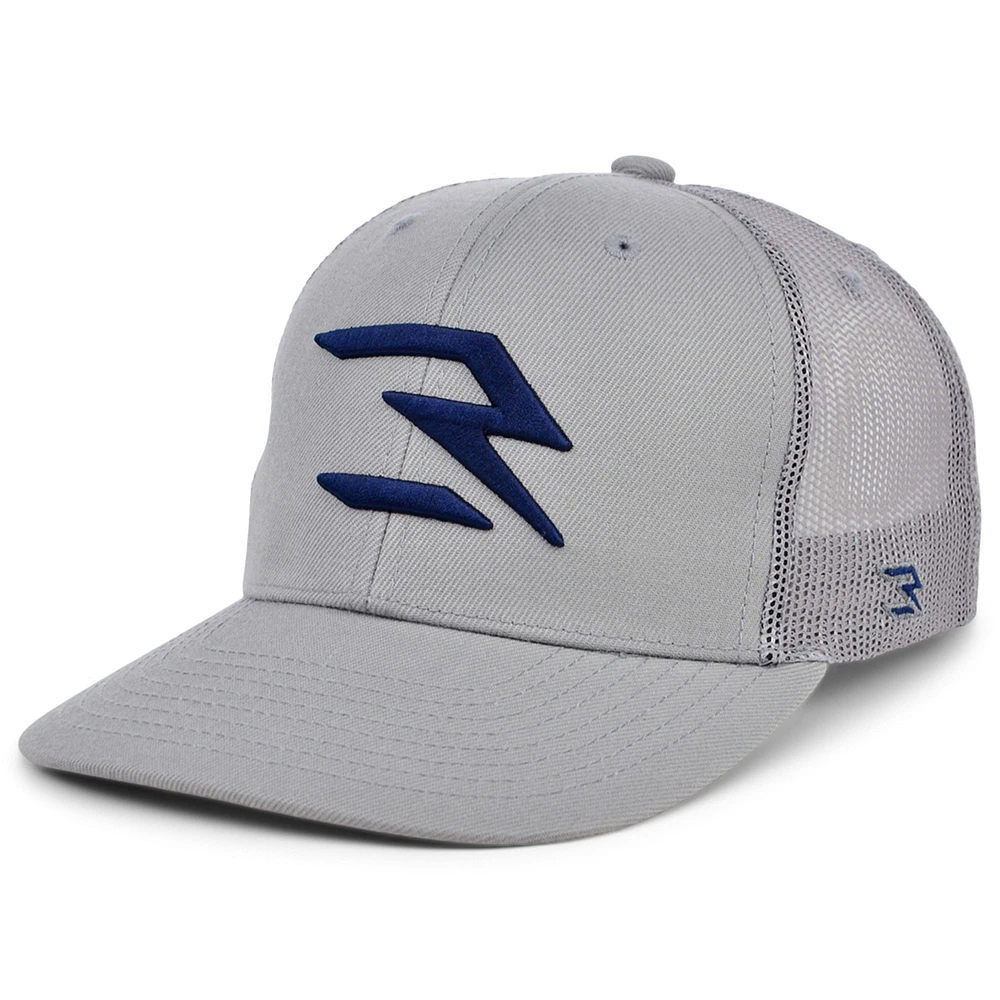 Men's Gray 3BRAND by Russell Wilson Fashion Trucker Adjustable Snapback Hat