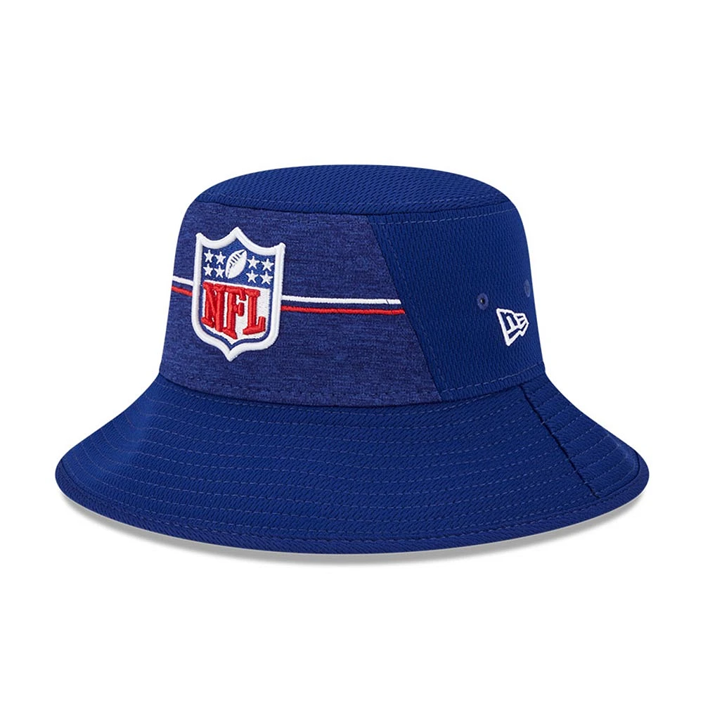 Men's New Era Royal Shield Merchandise 2023 NFL Training Camp Stretch Bucket Hat