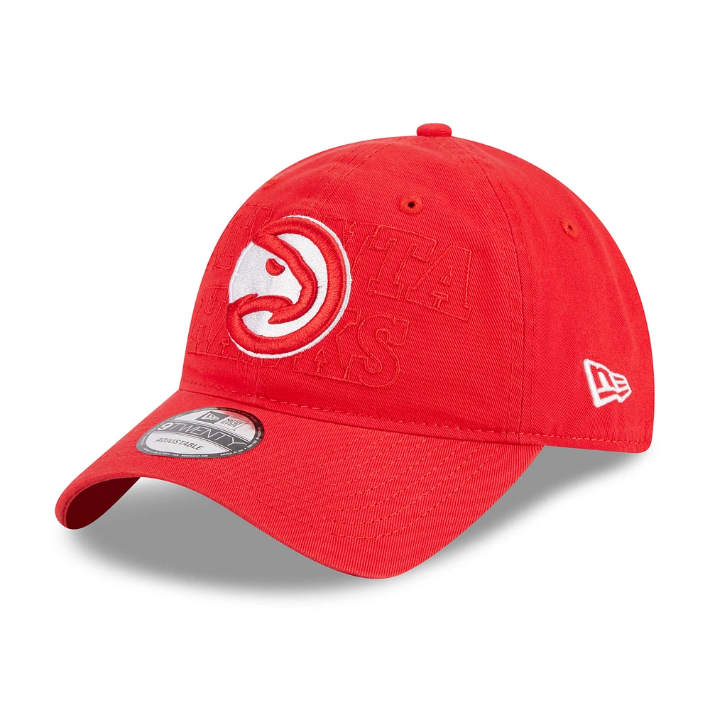 Men's New Era Red Atlanta Hawks 2023 NBA Draft 9TWENTY Adjustable Hat