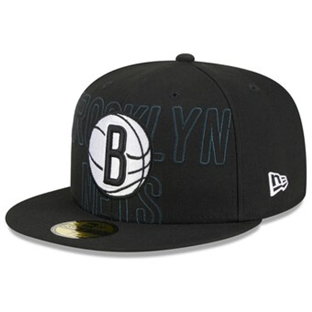 Men's New Era Black Brooklyn Nets 2023 NBA Draft 59FIFTY Fitted Hat