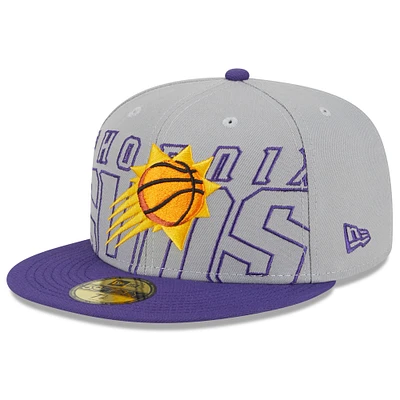 Men's New Era Gray/Purple Phoenix Suns 2023 NBA Draft Two-Tone 59FIFTY Fitted Hat