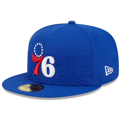 Men's New Era Royal Philadelphia 76ers 2023 NBA Draft 59FIFTY Fitted Hat