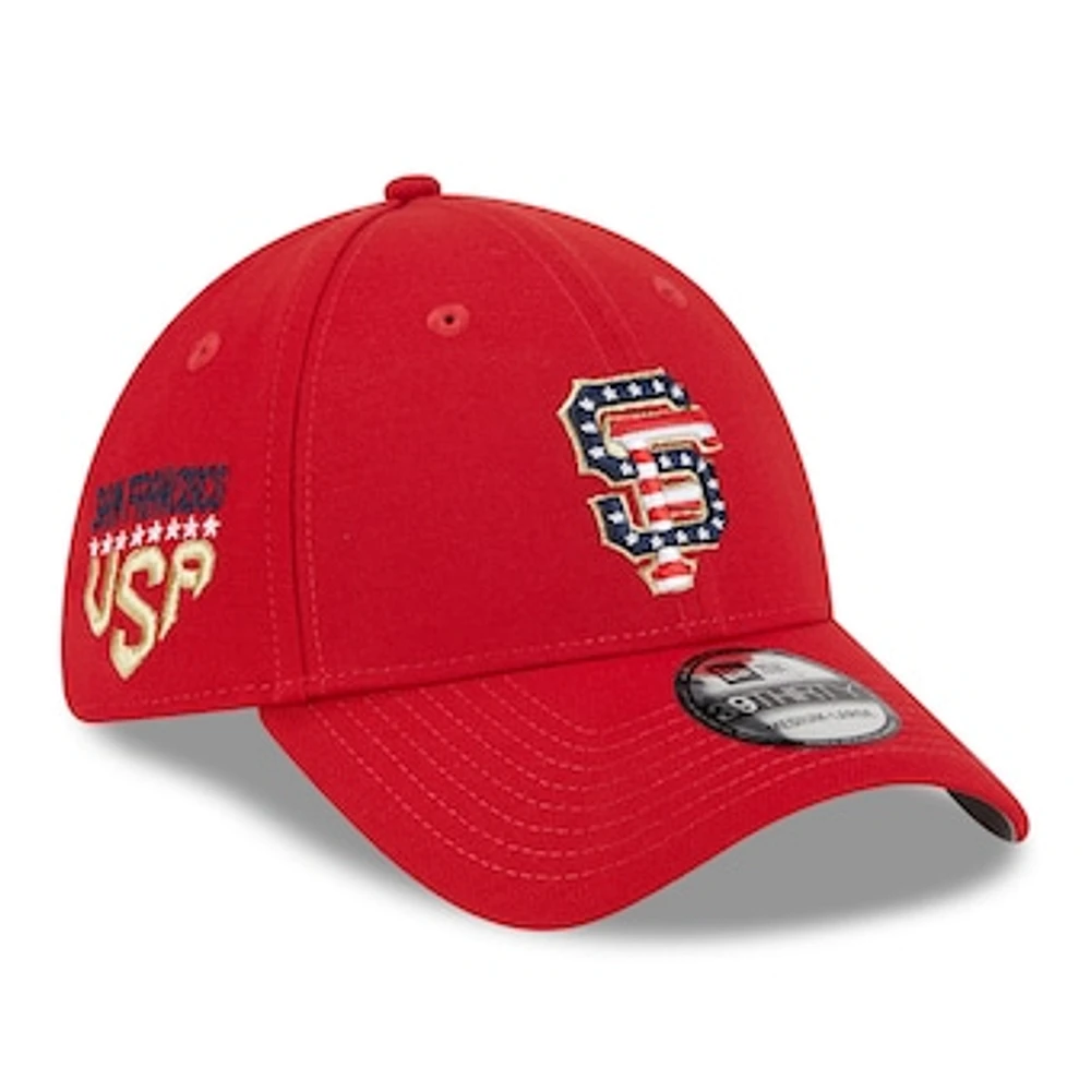 Men's New Era Red San Francisco Giants 2023 Fourth of July 39THIRTY Flex Hat