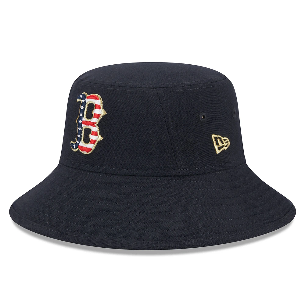 Men's New Era Navy Boston Red Sox 2023 Fourth of July Bucket Hat