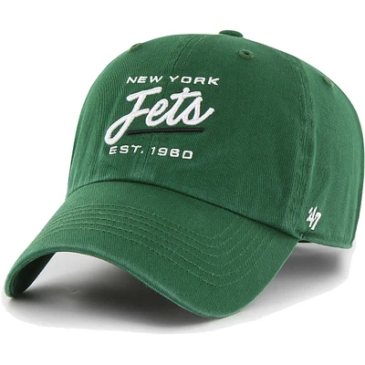 Women's '47 Green New York Jets Sidney Clean Up Adjustable Hat