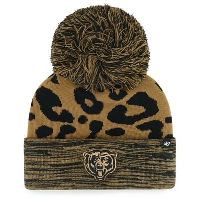Women's '47 Brown Chicago Bears Rosette Cuffed Knit Hat with Pom
