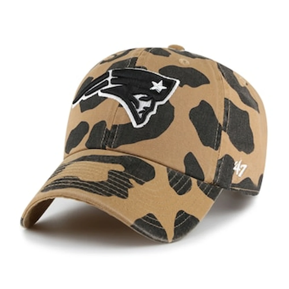 Women's '47 Tan New England Patriots Rosette Clean Up Adjustable Hat