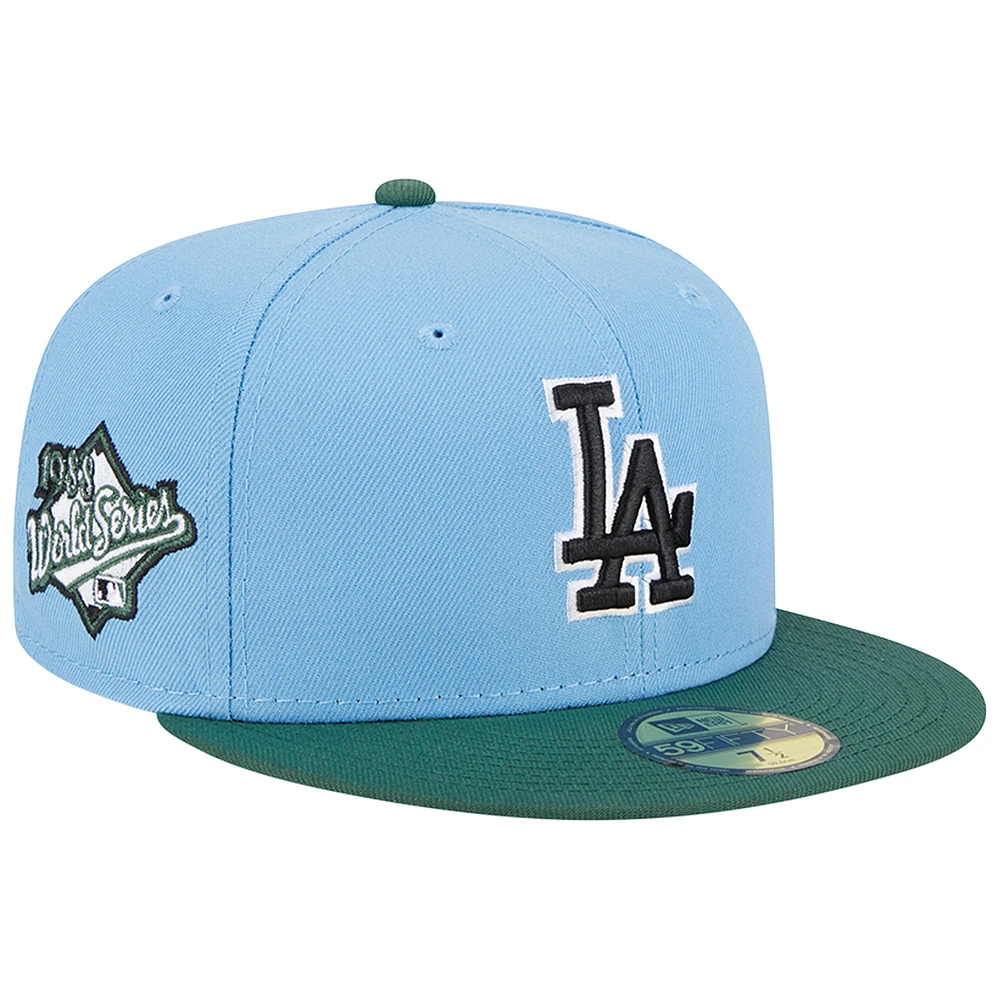 Men's New Era Sky Blue/Cilantro Los Angeles Dodgers 1988 World Series 59FIFTY Fitted Hat