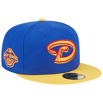 Men's New Era Royal/Yellow Arizona Diamondbacks Empire 59FIFTY Fitted Hat