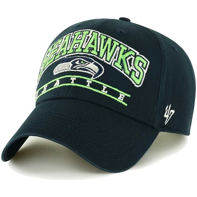 Men's '47 College Navy Seattle Seahawks Fletcher MVP Adjustable Hat