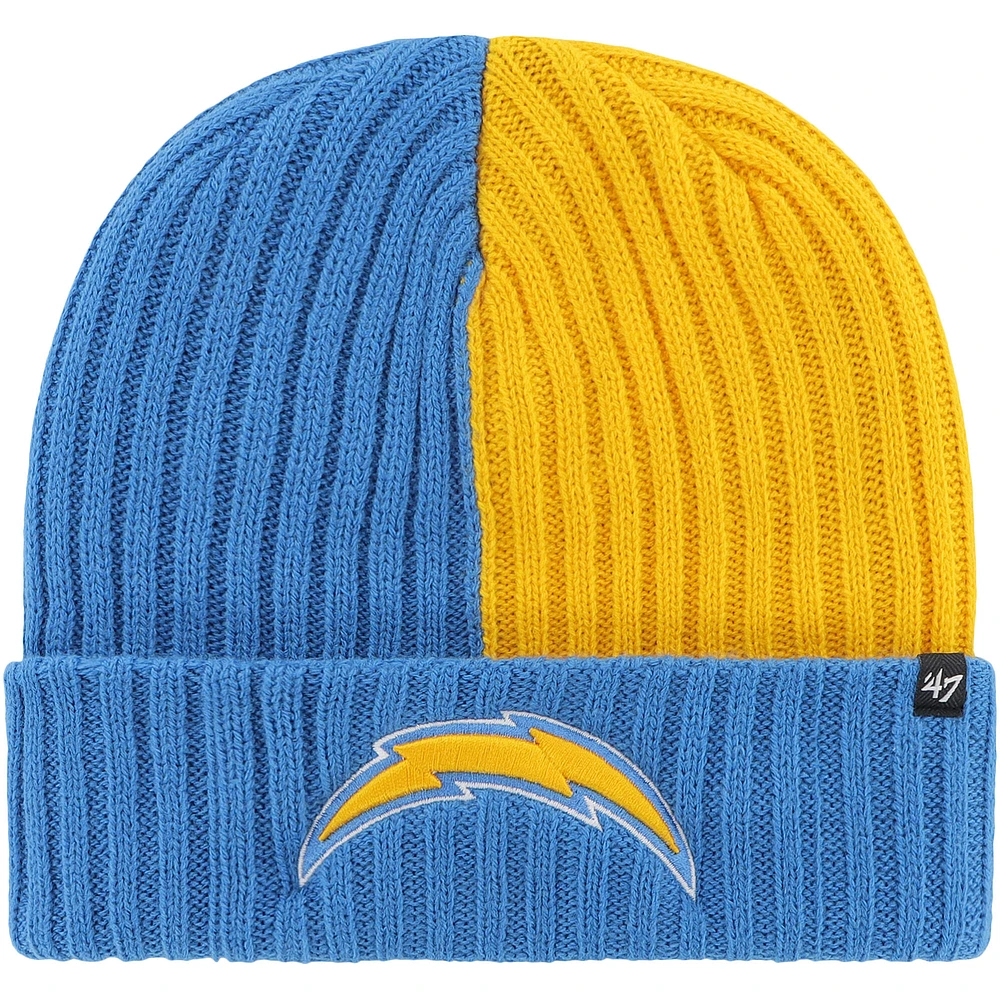 Men's '47 Powder Blue Los Angeles Chargers Fracture Cuffed Knit Hat