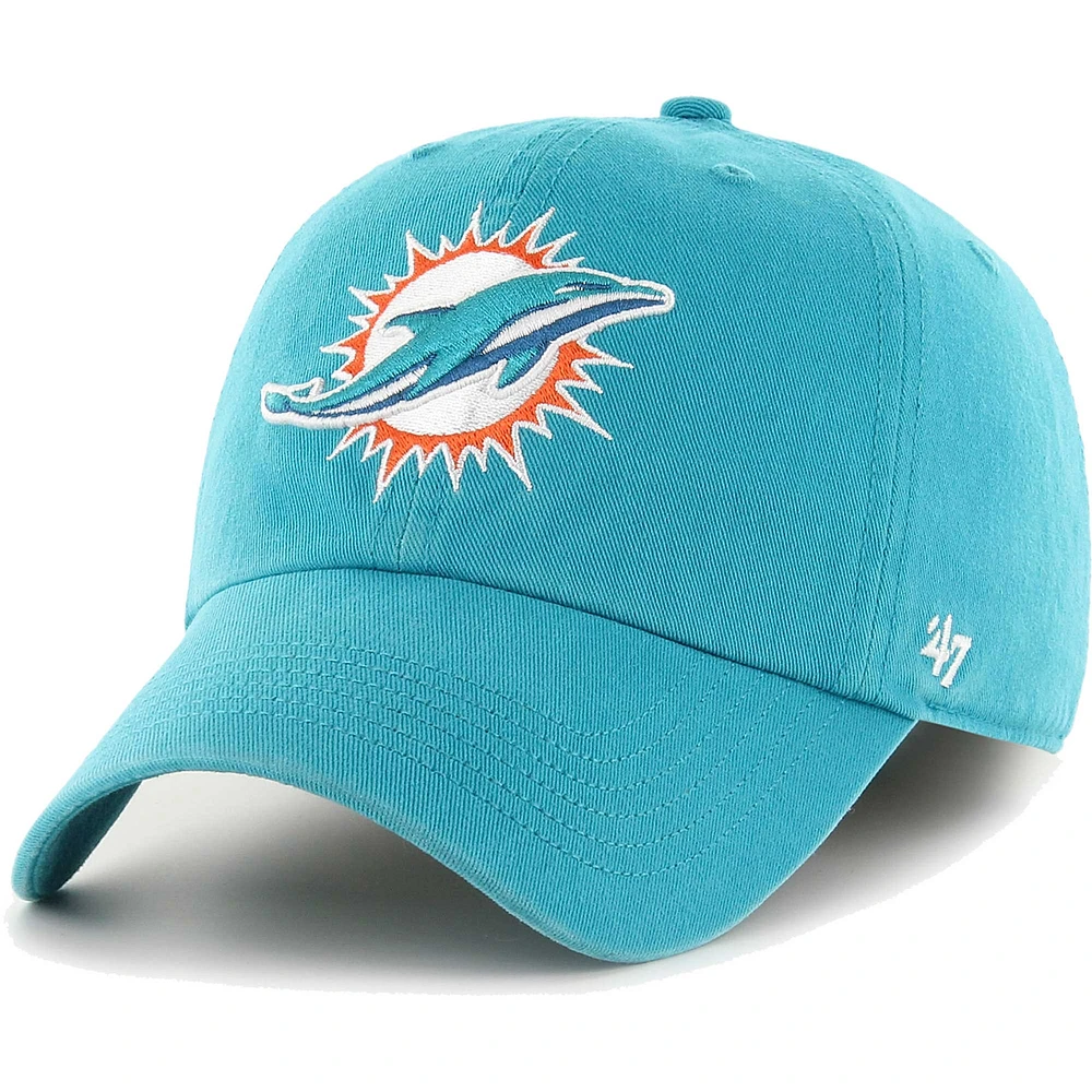 Men's '47 Aqua Miami Dolphins Franchise Logo Fitted Hat
