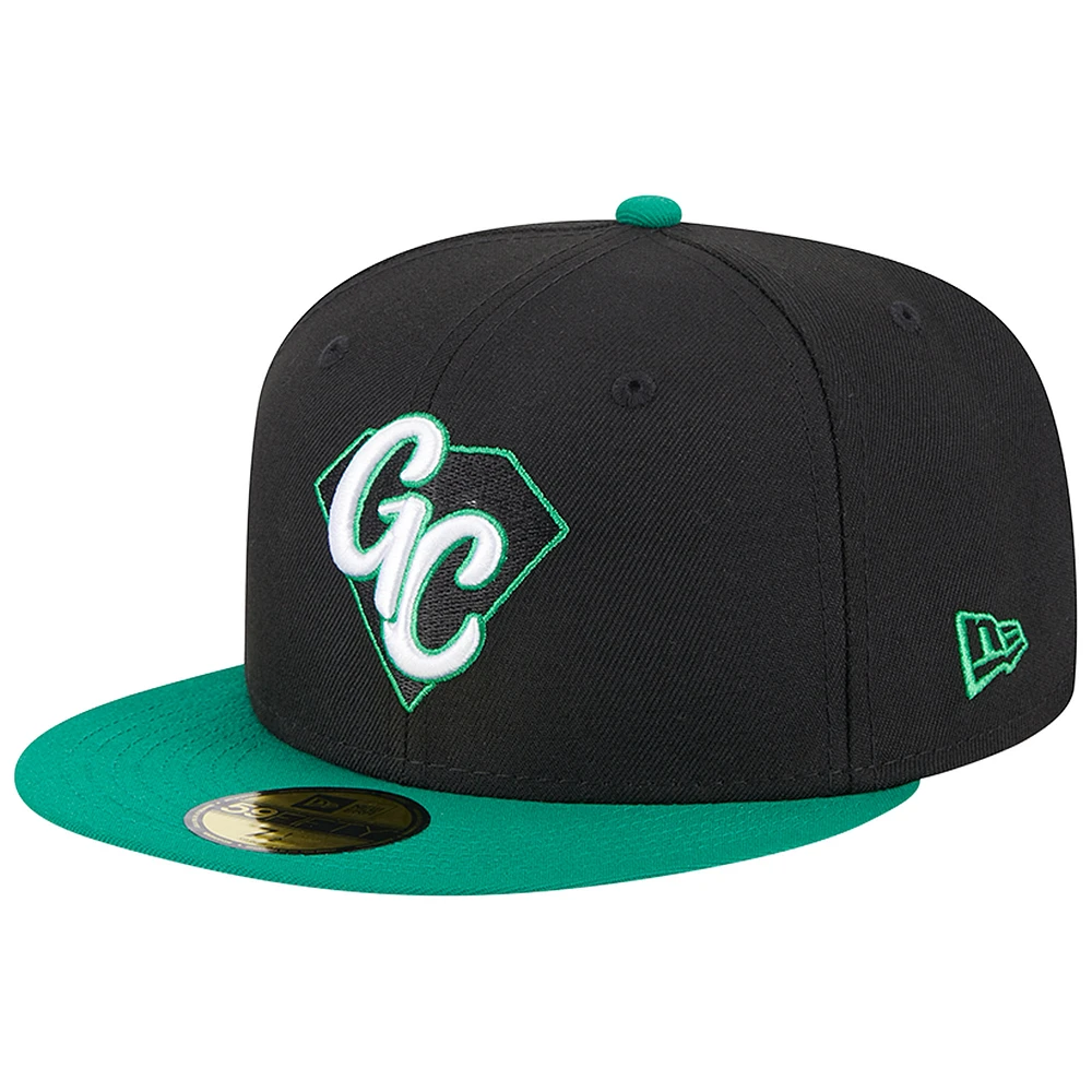 Men's New Era Black Dayton Dragons Theme Nights Gem City 59FIFTY Fitted Hat