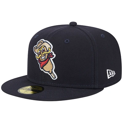 Men's New Era Navy Frisco RoughRiders Theme Nights Frisco Corny Dogs 59FIFTY Fitted Hat
