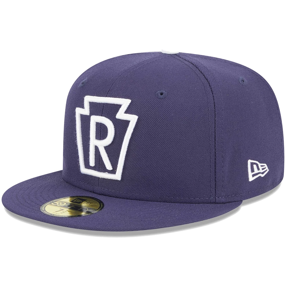 Men's New Era Navy Reading Phillies Theme Nights Reading Keystones 59FIFTY Fitted Hat