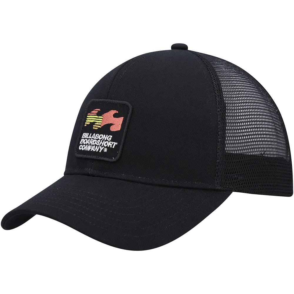 Men's Billabong Black Walled Trucker Adjustable Snapback Hat