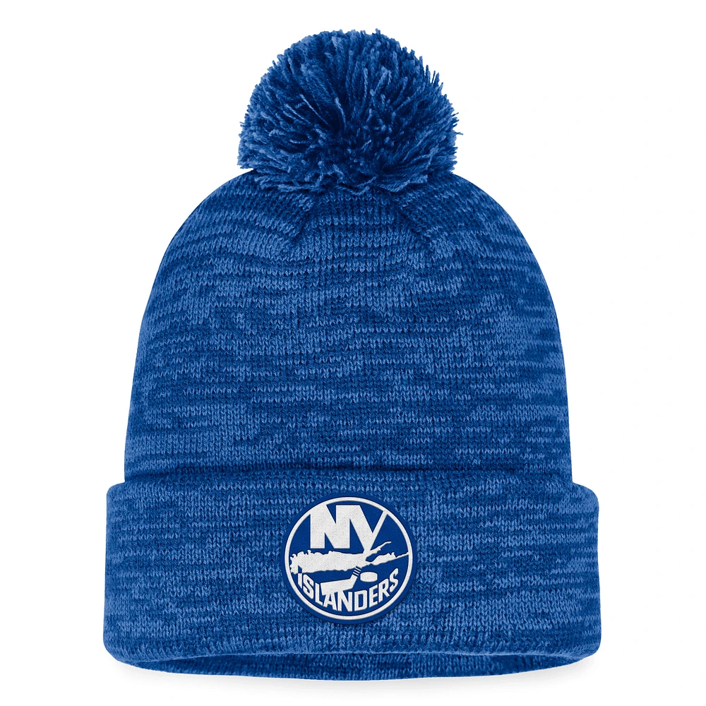 Men's Fanatics Royal/ New York Islanders Fundamental Cuffed Knit Hat with Pom