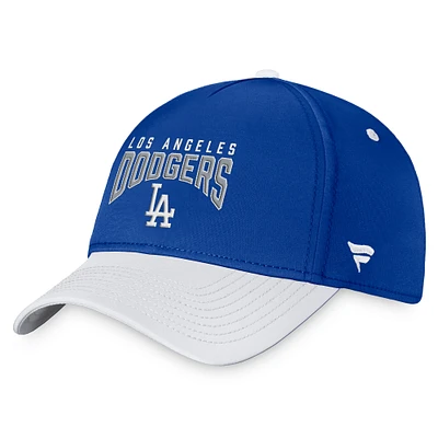 Men's Fanatics Royal/White Los Angeles Dodgers Stacked Logo Flex Hat