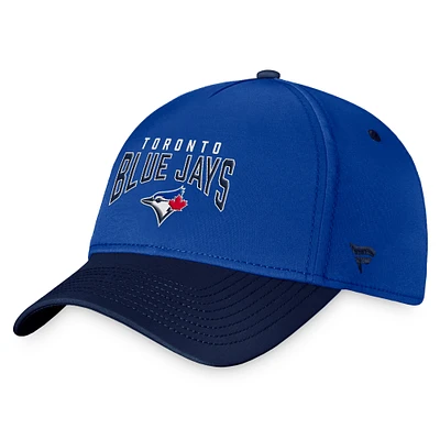 Men's Fanatics Royal/Navy Toronto Blue Jays Stacked Logo Flex Hat