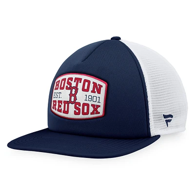 Men's Fanatics Navy Boston Red Sox Foam Front Patch Trucker Snapback Hat