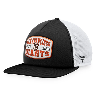 Men's Fanatics Black San Francisco Giants Foam Front Patch Trucker Snapback Hat
