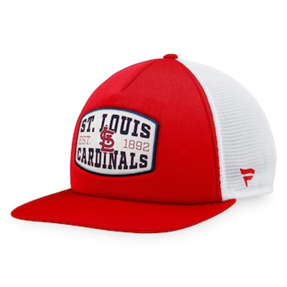 Men's Fanatics Red St. Louis Cardinals Foam Front Patch Trucker Snapback Hat