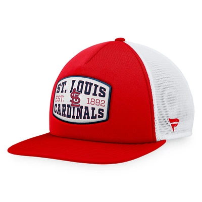 Men's Fanatics Red St. Louis Cardinals Foam Front Patch Trucker Snapback Hat