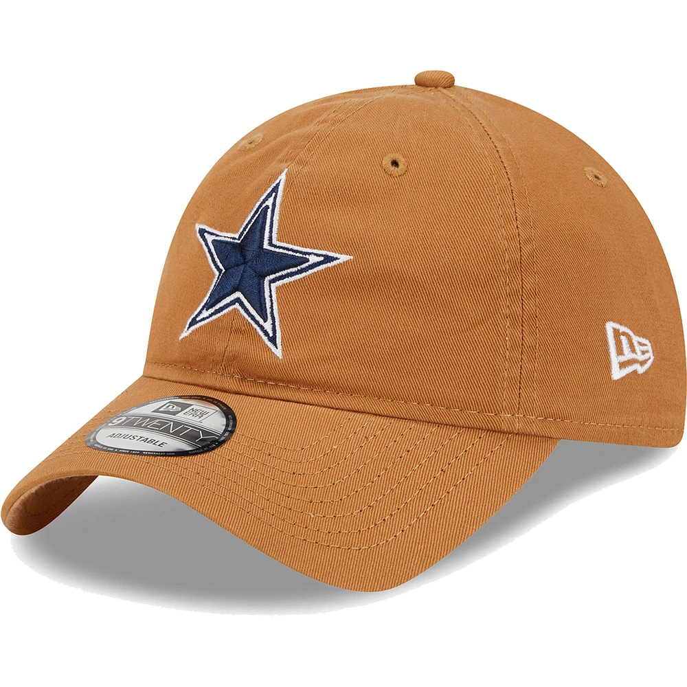 Men's New Era Brown Dallas Cowboys Main Core Classic 2.0 9TWENTY Adjustable Hat