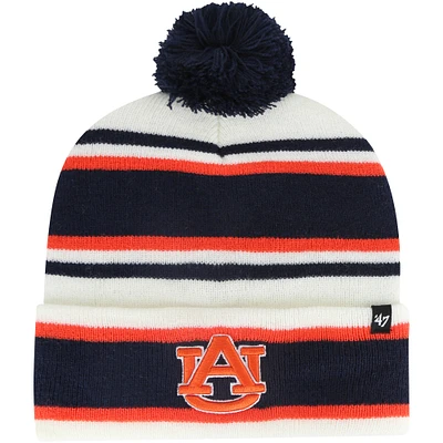Youth '47 White Auburn Tigers Stripling Cuffed Knit Hat with Pom