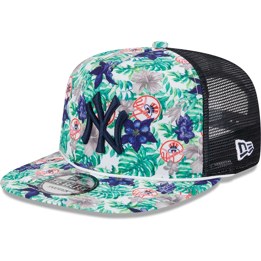 Men's New Era New York Yankees Tropic Floral Golfer Lightly Structured Snapback Hat