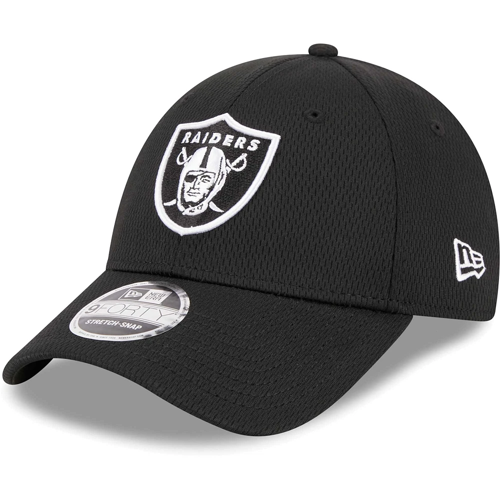 Men's New Era Black Las Vegas Raiders Main B-Dub 9FORTY Adjustable Hat