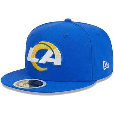Youth New Era Royal Los Angeles Rams Main 59FIFTY Fitted Hat