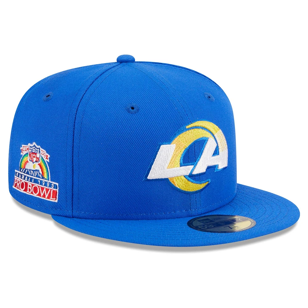 Men's New Era Royal Los Angeles Rams Main Patch 59FIFTY Fitted Hat