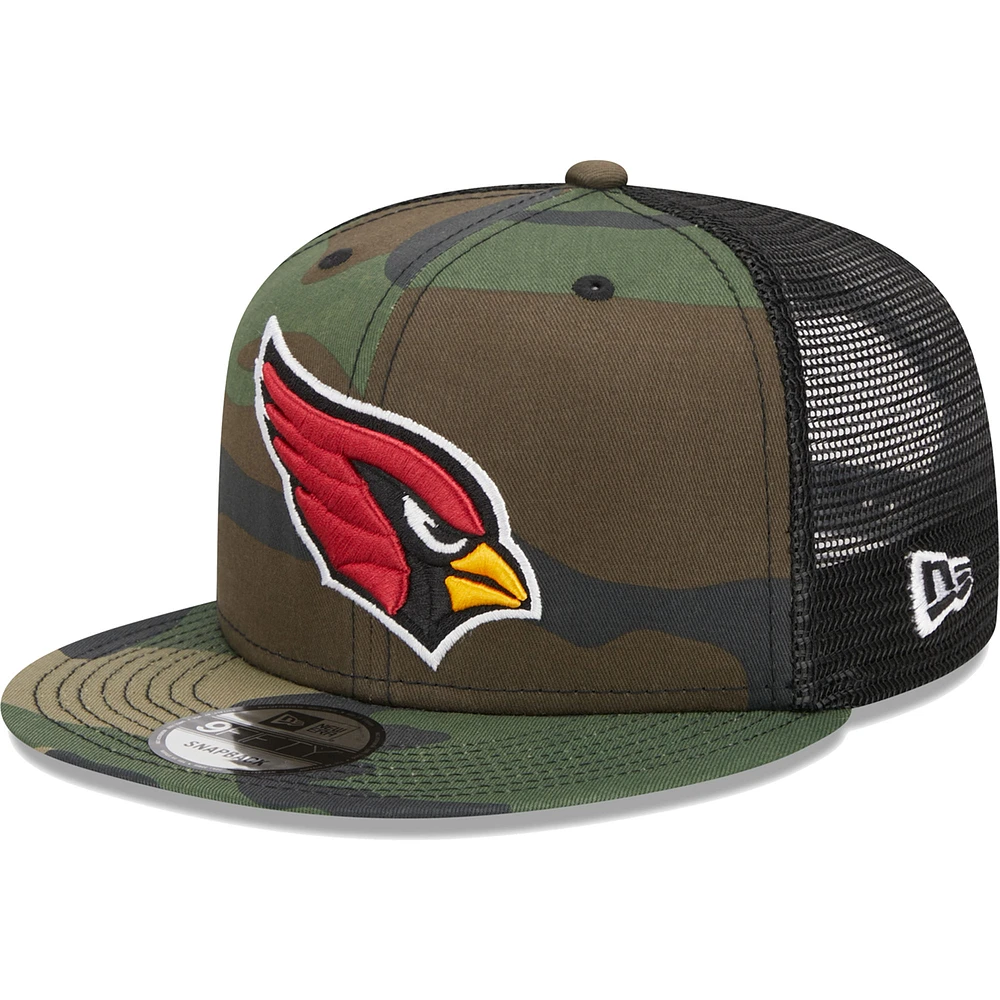 Men's New Era Camo Arizona Cardinals Main Trucker 9FIFTY Snapback Hat