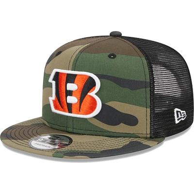 Men's New Era Camo Cincinnati Bengals Main Trucker 9FIFTY Snapback Hat