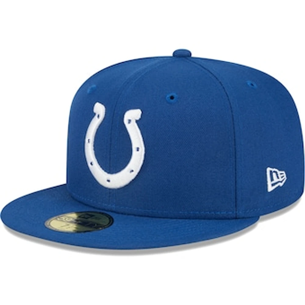 Men's New Era Royal Indianapolis Colts Main 59FIFTY Fitted Hat