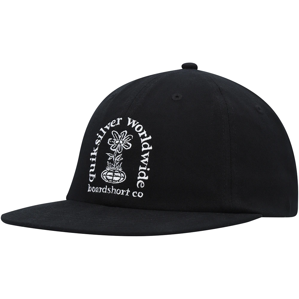 Men's Quiksilver Black Fortune Snapback Hat
